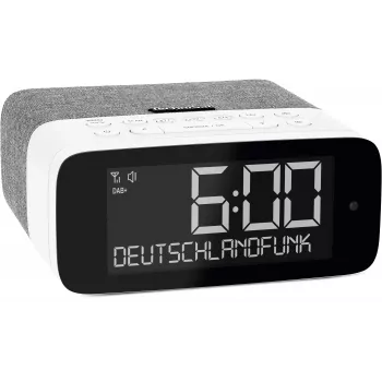 TechniSat DigitRadio 52 ASA DAB+/UKW Bluetooth Radio Grau/Weiß