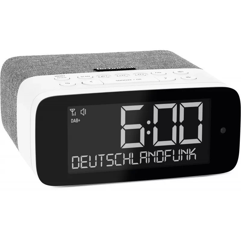 TechniSat DigitRadio 52 ASA DAB+/UKW Bluetooth Radio Grau/Weiß
