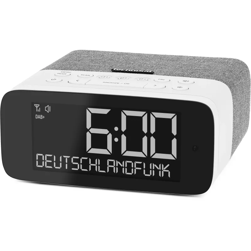 TechniSat DigitRadio 52 ASA DAB+/UKW Bluetooth Radio Grau/Weiß