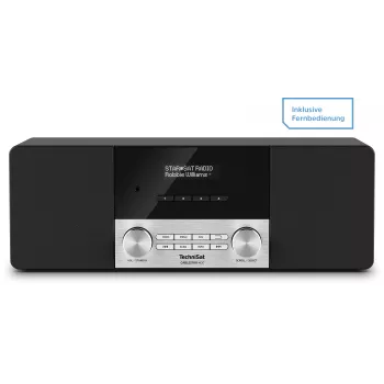 TechniSat CABLESTAR 400 DAB+ Radio mit Bluetooth, 2 x 10 W, Schwarz