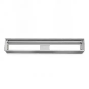 Kindermann Modulpanel für 6 Einsätze - Silber Aluminium 2U