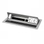 Kindermann CablePort standard² 6-fach Desktop-Anschlussfeld-Gehäuse Silber