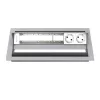 Kindermann CablePort standard² 6-fach Desktop-Anschlussfeld-Gehäuse Silber