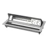 Kindermann CablePort standard² 6-fach Desktop-Anschlussfeld-Gehäuse Silber