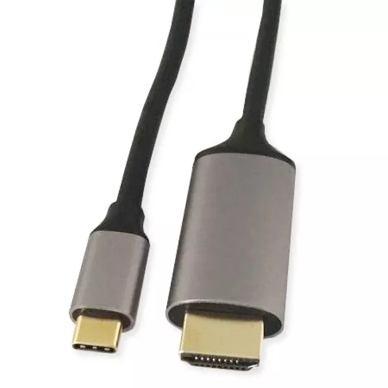 KINDERMANN USB-C auf HDMI Adapterkabel, 5 m, Schwarz (WLZ-4423 L=5m)