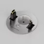 Kindermann CablePort table³ Tischanschlussbox für Einbaumontage, Silber
