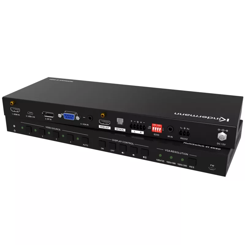 Kindermann MultiSwitch 41 4K60 HDMI Switch 4x1