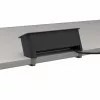Kindermann CP Office Desk 4-Way Power Module (4 x Schuko, 3m Kabel, Silber/Schwarz)