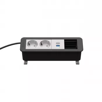Kindermann CP Office Desk 4-F 2x Schuko 1x USB-A/C Lademodul (7550000222)