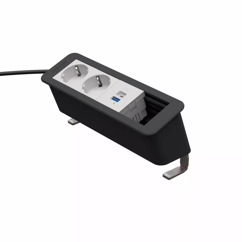 Kindermann CP Office Desk 4-F 2x Schuko 1x USB-A/C Lademodul (7550000222)