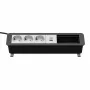 Kindermann CP Office Desk 6-f 3xStr 1xUSB A/C Desk Connectivity Panel Silver/Black