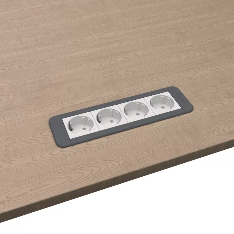 Kindermann CP Office Frame 4-Way 4 x Power Socket (7551000204)