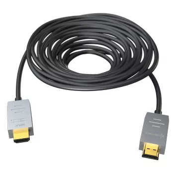 Kindermann HDMI 2.0 AOC Kabel 20m (Stecker zu Stecker) - Aktives optisches HDMI-Kabel - Schwarz