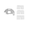 Kindermann Konnect Design Click Outlet Bezel Pure White RAL 9010 2-Port Keystone