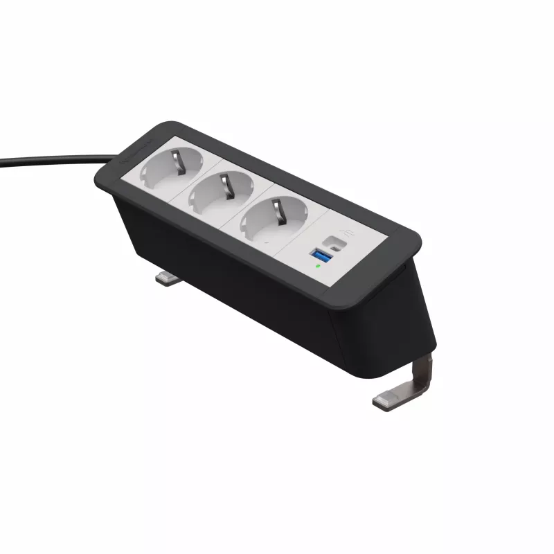 Kindermann CP Office desk 4-f 3x Steckdose 1x USB PD