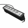 Kindermann CP Office Desk 6-Fold 5x Schuko 1x USB-C PD 60W Power Strip with Clamp