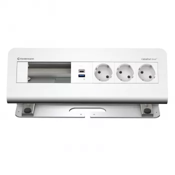 Kindermann CablePort desk² 6-fach 3x Strom USB Tischklemmenmodul (7430001163)
