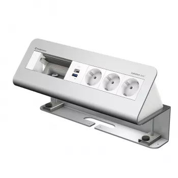 Kindermann CablePort desk² 6-fach 3x Strom USB Tischklemmenmodul (7430001163)