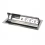 Kindermann CP Standard² VA 6f. 3xStr, 1xUSB Tischanschlussfeld