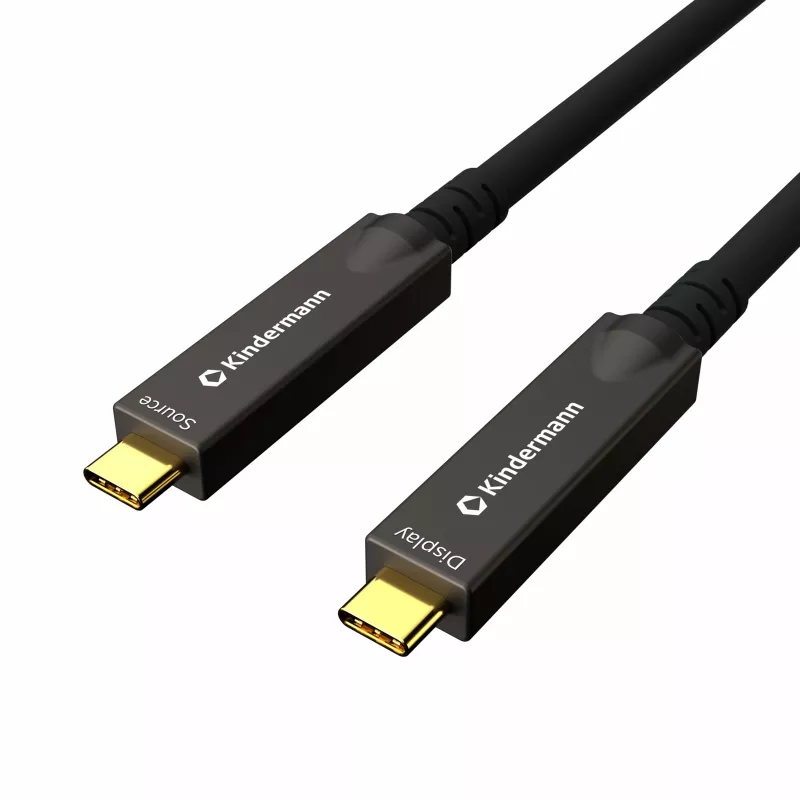 Kindermann USB-C AOC Full Feature Cable 10m Male/Male