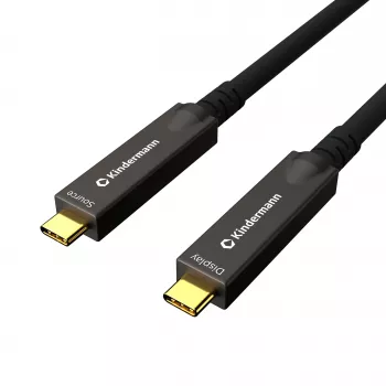Kindermann USB-C AOC Full Feature Cable 12m St/St