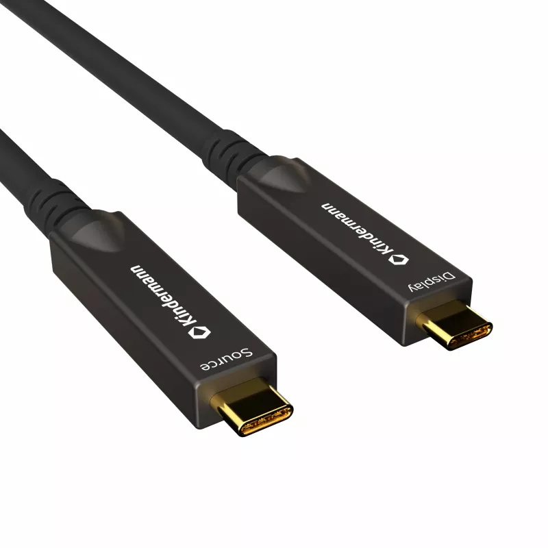 Kindermann USB-C AOC Full Feature Cable 12m St/St