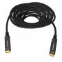 Kindermann USB-C AOC Full Feature Kabel 15m Schwarz