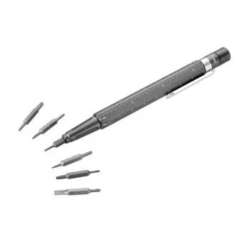 TROIKA Bit-Stift CONSTRUCTION TOOL 13 Multi-Tool Kugelschreiber (BIT20/TI)