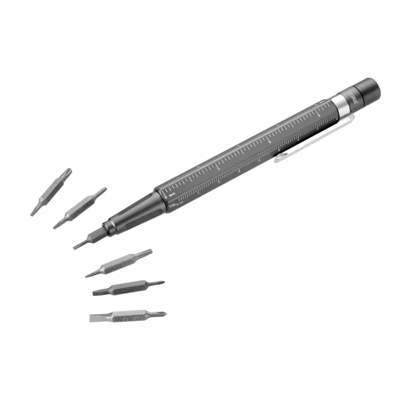 TROIKA Bit-Stift CONSTRUCTION TOOL 13 Multi-Tool Kugelschreiber (BIT20/TI)