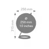TROIKA Globe 23.5 Degrees (G2507-P2P2/CB) - Schreibtischglobus Briefbeschwerer, Chromsockel, 60mm