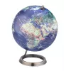 TROIKA Globe 23.5 Degrees (G2507-P2P2/CB) - Schreibtischglobus Briefbeschwerer, Chromsockel, 60mm