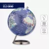 TROIKA Globe 23.5 Degrees (G2507-P2P2/CB) - Schreibtischglobus Briefbeschwerer, Chromsockel, 60mm