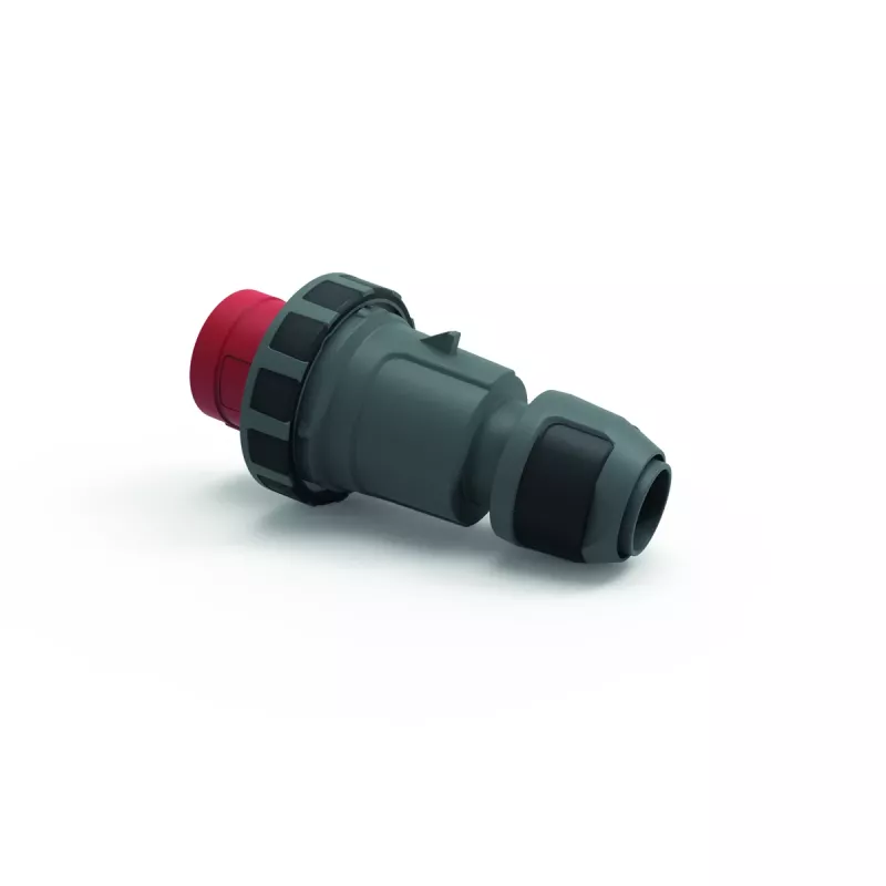 Bals Elektrotechnik CEE Industrie-Stecker 63A 5p 400V 6h IP67 Schraubklemme Bajonettring Rot