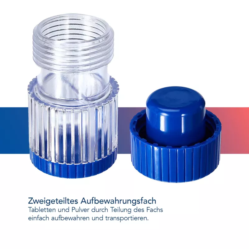 First Aid Only Tablettenzerkleinerer Blau Transparent