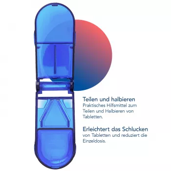 First Aid Only Tabletten-Teiler Blau