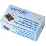 WESTCOTT 12 Foldback Clips, 19 mm, Schwarz/Silber, 12 Stück