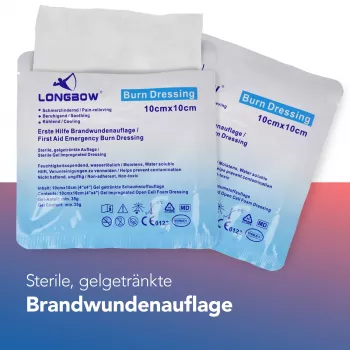 First Aid Only Burn Dressing P-91400 00 Transparent 10 Stück