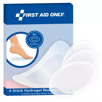 First Aid Only Blasenpflaster P-10070 Transparent 6,8 x 4,3 cm 6 Stück