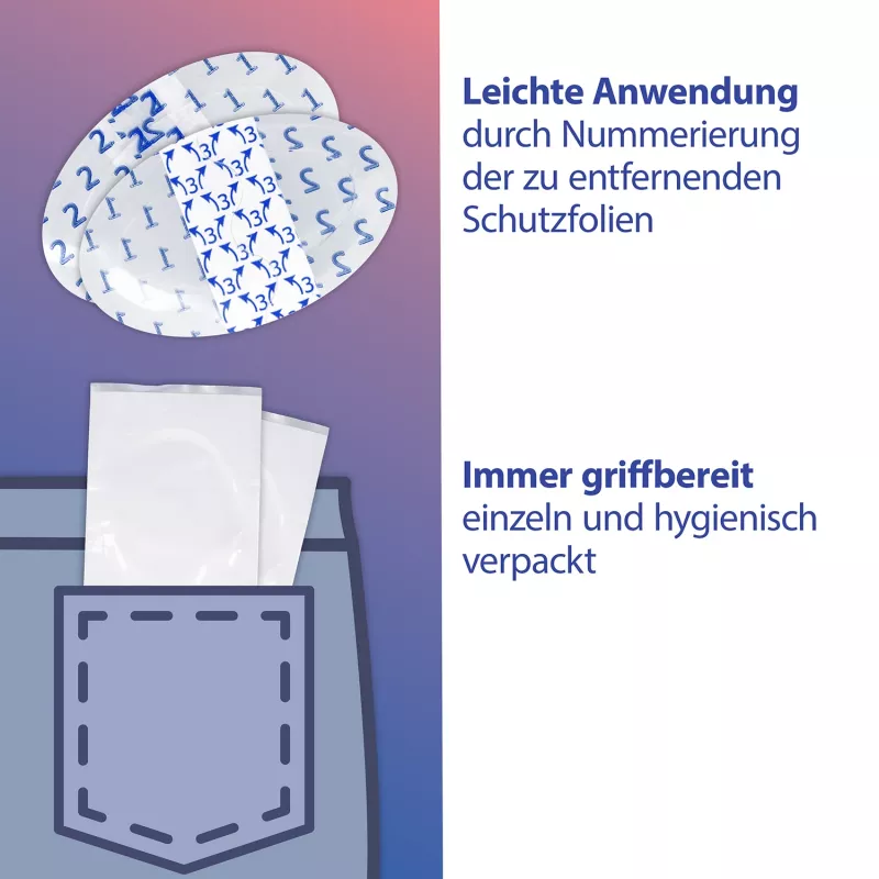 First Aid Only Blasenpflaster P-10070 Transparent 6,8 x 4,3 cm 6 Stück