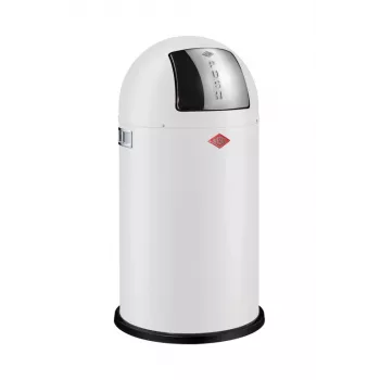 WESCO Pushboy 50L Abfalleimer Mattweiß