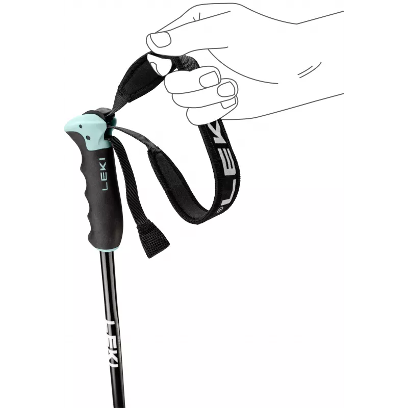 LEKI KIJE NEOLITE AIRFOIL WOMEN Ski Stöcke 115 cm Blau/Weiß