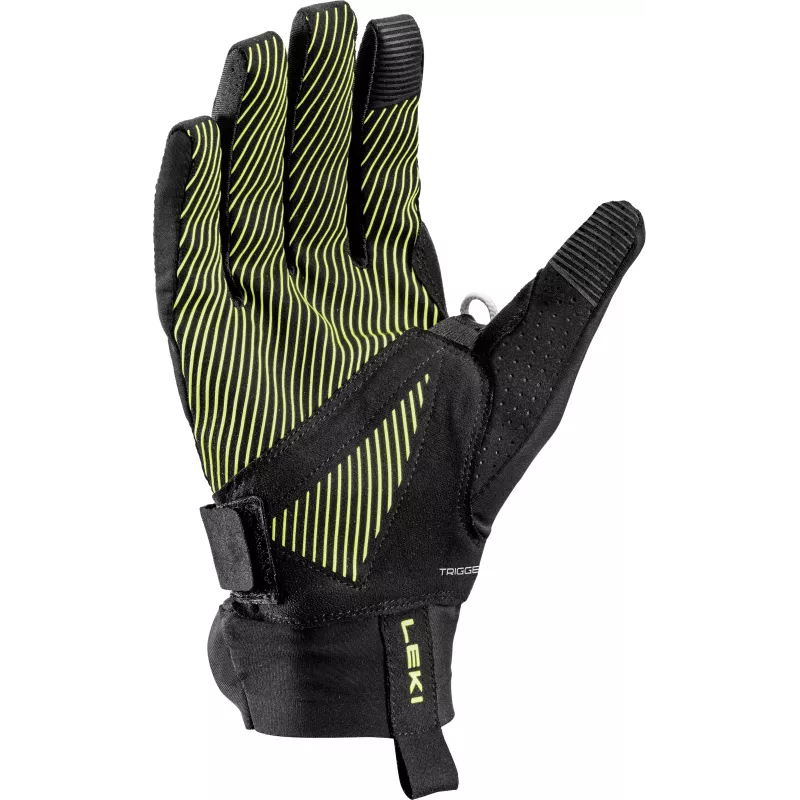 LEKI Ultratrail Storm TR Trail Running Handschuhe Schwarz/Gelb/Violett Größe 9.0 (L)