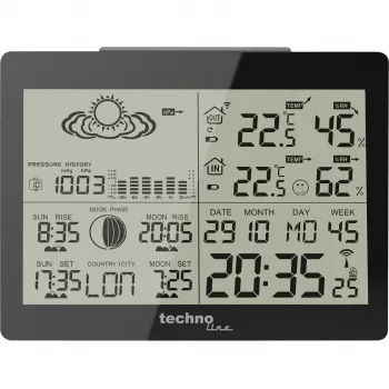 TECHNO LINE WS6760 Wetterstation mit Außensensor