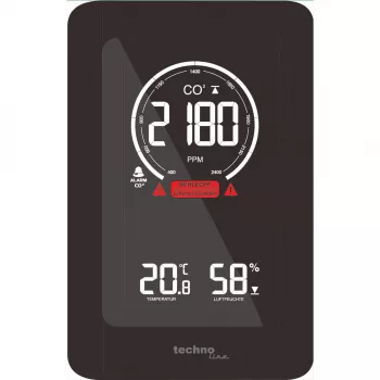 TECHNO LINE WL1030 Wetterstation Luftqualitätsmonitor CO2 Temperatur Luftfeuchtigkeit