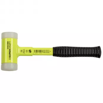 Halder SUPERCRAFT Soft-Face Schonhammer GG 50, gelb, bruchsicherer Stiel