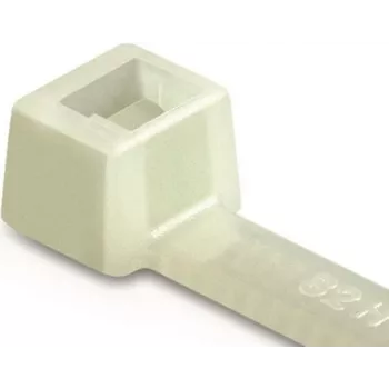 HellermannTyton T80I-PA66-NA-C1 Transparente Kabelbinder, 300 x 4,7 mm, 100 Stück