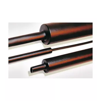 HellermannTyton TREDUX-MA47-30/8 PO-X BK 6 Schrumpfschlauch, vernetztes Polyolefin, 30mm auf 8mm, Schwarz, 1m, Packung mit 6 Stück