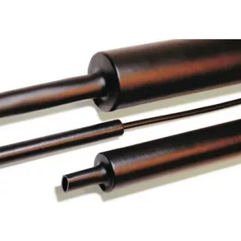 HellermannTyton HelaShrink 323-50400 Heat Shrink Tubing, Polyolefin, Black, 4 Pieces