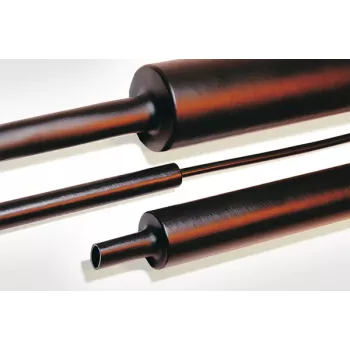 HellermannTyton MA47 Wärmeschrumpfschlauch 4:1 12 mm auf 3 mm Schwarz 1 m 120 Stück