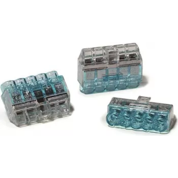 HellermannTyton HCPM-5 PC BU 75 Abzweigdose 5-polig 0,5-2,5 mm² Blau Polycarbonat 23,7 mm